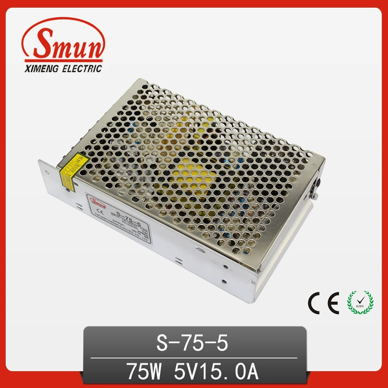 

NEW 75W 5VDC 15A Switching Power Supply Single Output AC/DC SMPS