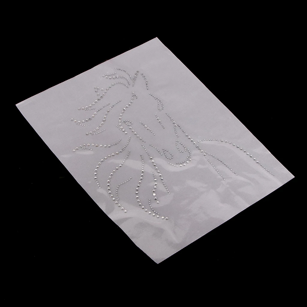 Horse Hotfix Crystal Rhinestone Heat Transfer Iron-on Patches For Garment Decor For T-shirt tops pants hoodies tote bags caps