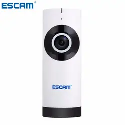 ESCAM моаи QP110 720 P WI-FI Ночное видение 185 градусов широкоугольный объектив Камера двухстороннее аудио Обнаружение движения