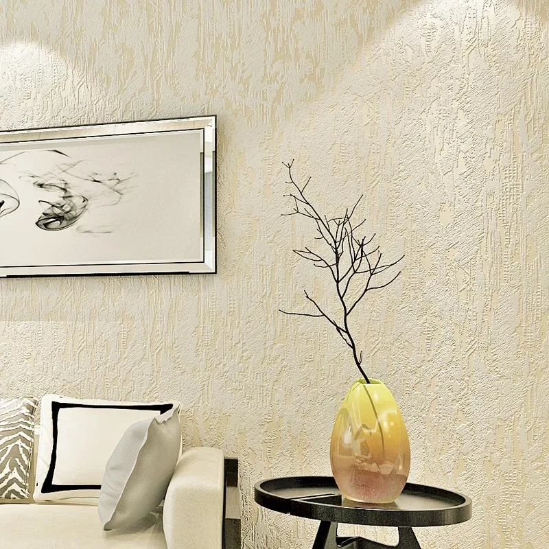 

Modern Simple Textured Wallpaper Plain Solid Color Vertical Striped Wall Paper For TV Background Gray Rolls