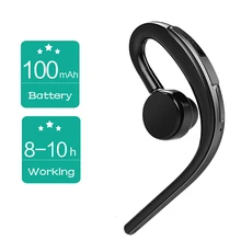 Fineborn Ergonomic Over Ear Voice Control True Wireless Heasets with Mic Handsfree Bluetooth Earphone V4.1 for Left/Right Ear