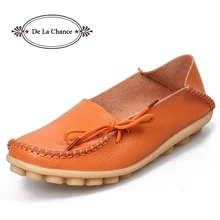 De La Chance Mode Frauen Freizeitschuhe Breathable Frauen Wohnungen Beleg Auf Müßiggängern Mokassins Weibliche Damen Schuhe Plus Größe 41-44