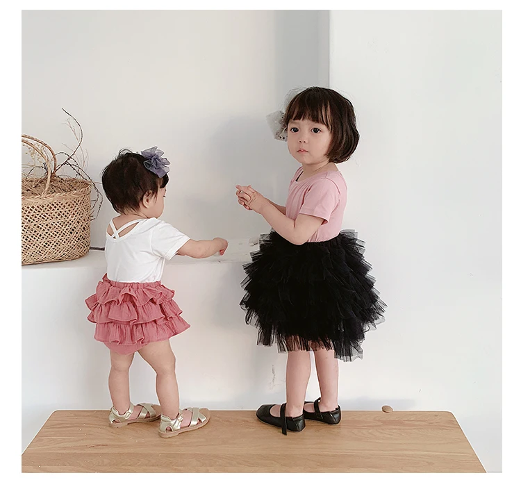 Girl Summer Short Sleeve Bottoming Shirt Children Baby Back Cross T-Shirt New Cotton Casual Tops Toddler Simple Clothes
