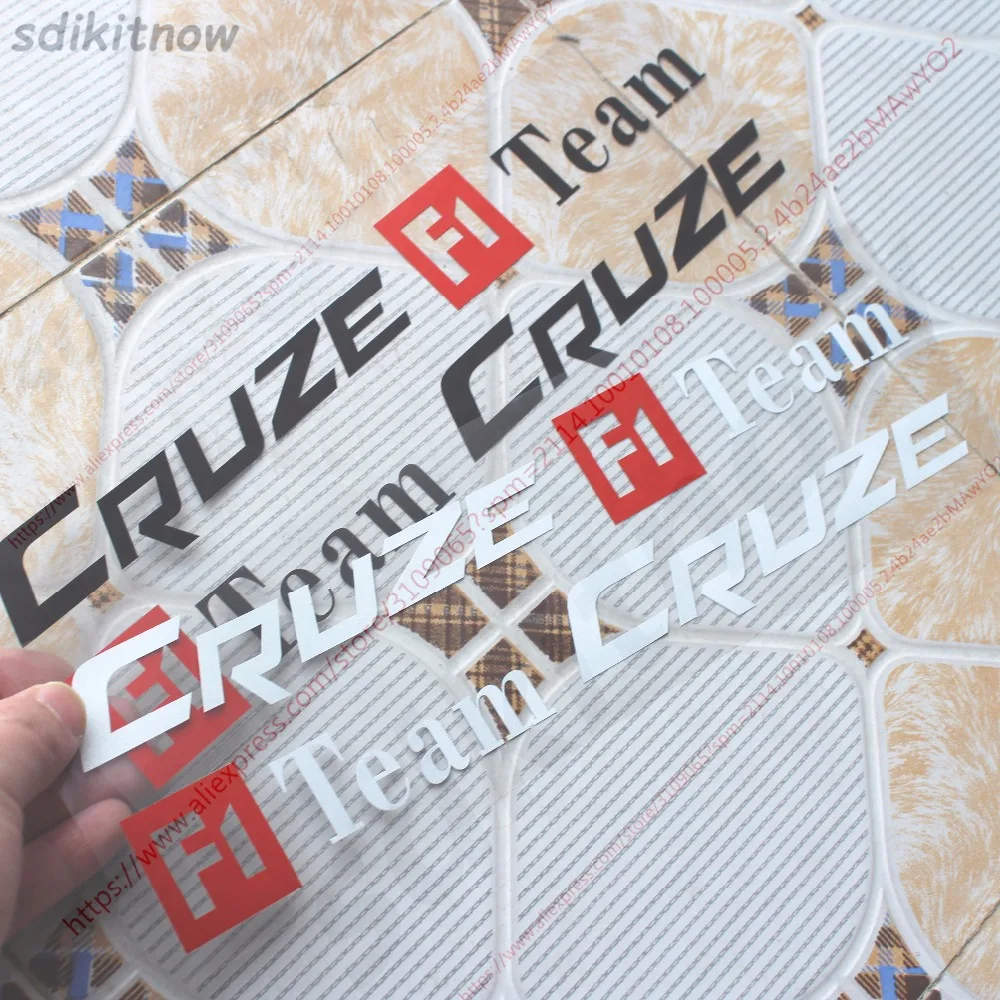 

1pair Car Windows Body Side Sports Sticker Decal Auto Styling For Chevrolet Cruze Cruz Sports Styling Auto Racing Decoration
