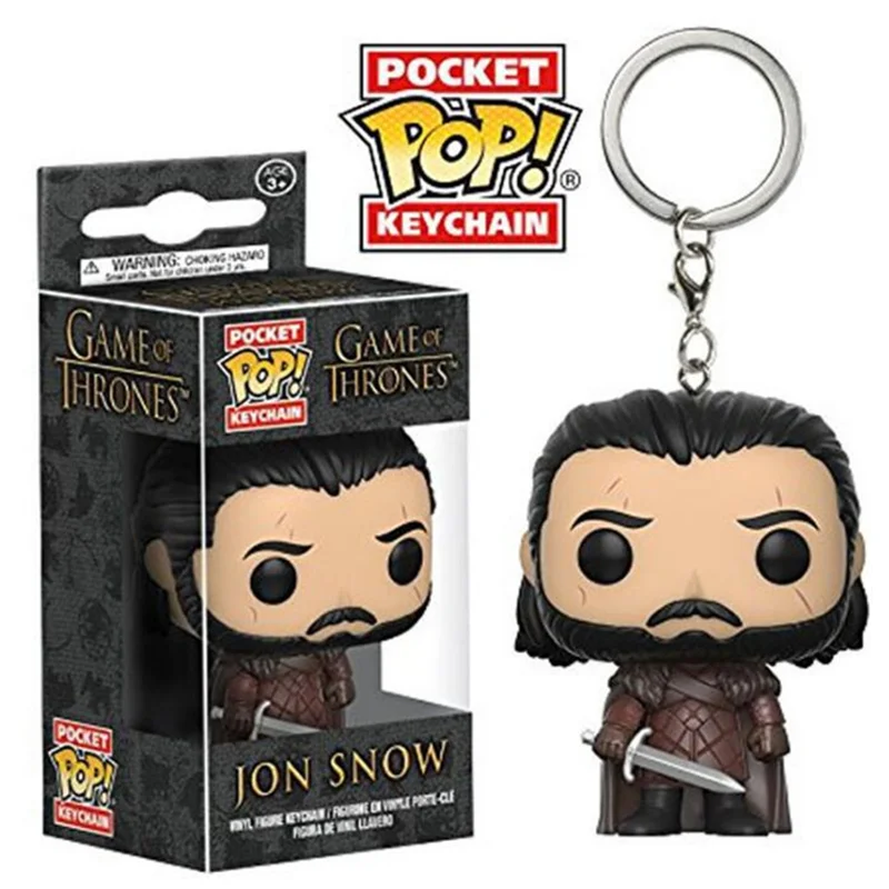 

FUNKO POP Pocket Pop Keychain New Jon Snow Action Figure Collection Model Toy Gift