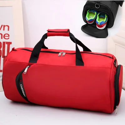 Red HIGHSEE сумка для тренировок для спортзала, Мужская большая спортивная сумка, мужская спортивная обувь для фитнеса, Водонепроницаемая спортивная сумка для фитнеса, женская спортивная сумка - Цвет: Red
