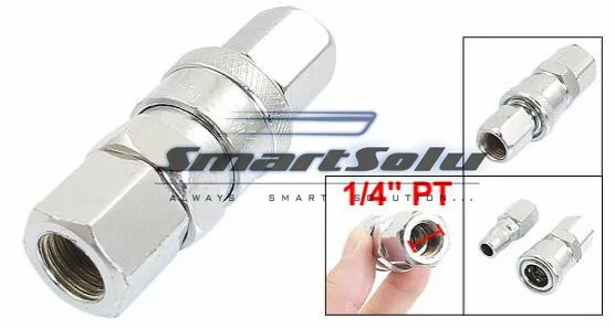 

Free shipping 1/4" PT Pnemuatic Air Compressor Hose Female Quick Fitting Connector Plug
