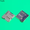 10 pièces SIM fente pour carte Micro SIM 6P 6 Broches porte-carte adaptateur connecter utiliser pour téléphone auto poussoir ► Photo 2/3