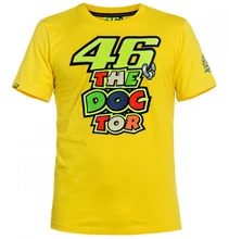 2017 homem verão quatro estilo motocicleta moda 100% camiseta de algodão corrida fit for yamaha MOTO GP ROSSI VR46 amarelo t camisa