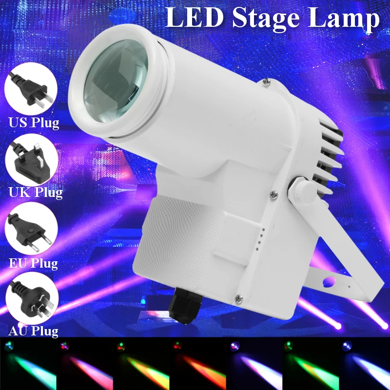 

Smuxi 30W DMX RGBW LED Stage Light Shooting Lamp Beam Spotlight 6CH DJ DISCO Light Club Wedding Stage Party KTV Lights