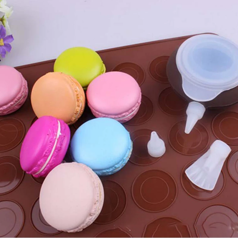

30-cavity Silicone Macaron Mat DIY Cake Mold Sheet Pastry Tools Baking Accessories Family Baking Cake Pastry Liners