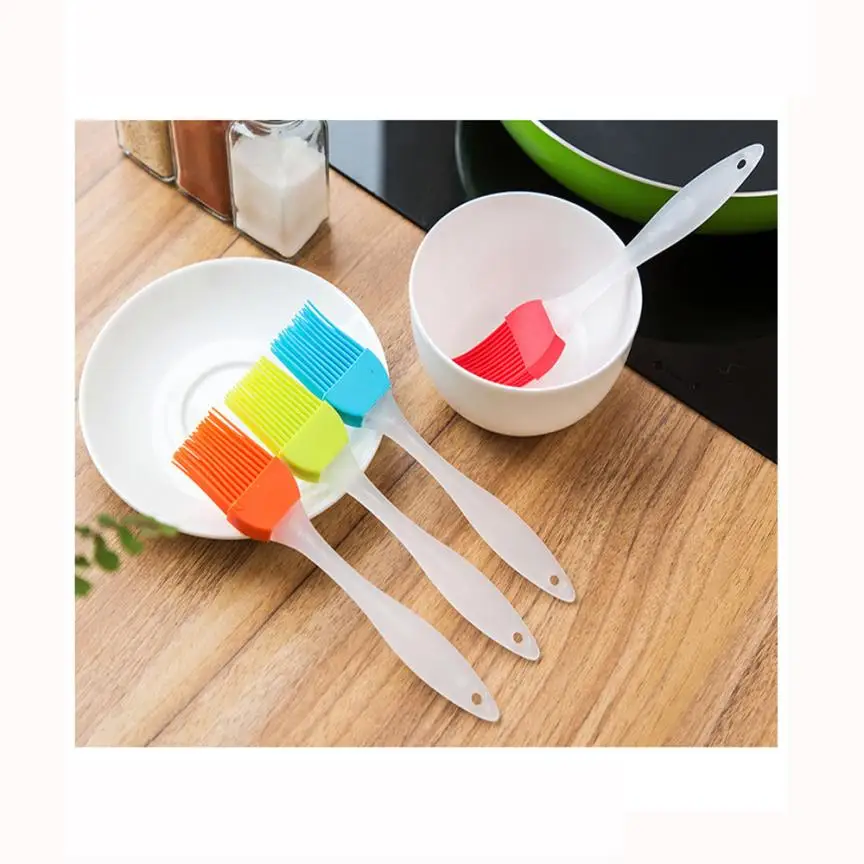 

4x Silicone Baking Bakeware Bread Cook Pastry Oil Cream BBQ Tools Basting Brush Drop shipping
