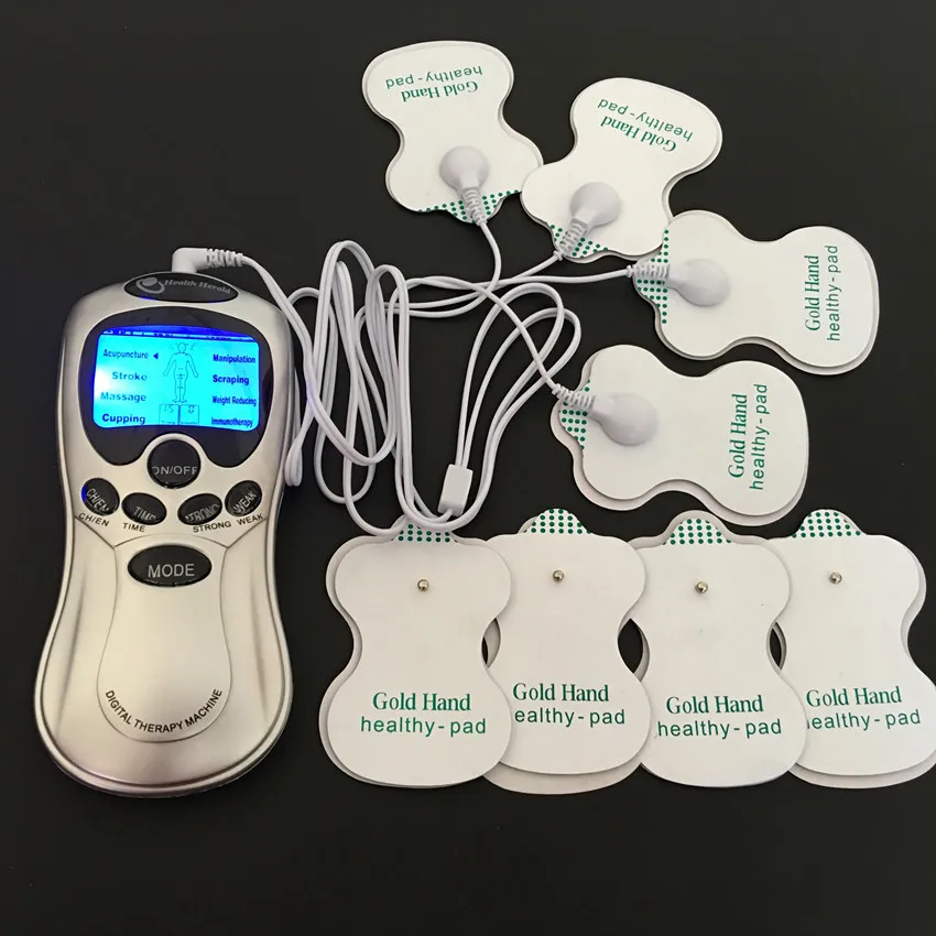 Health Care Tens Acupuncture Device Full Body Relax Muscle Therapy Pulse Massager with 8