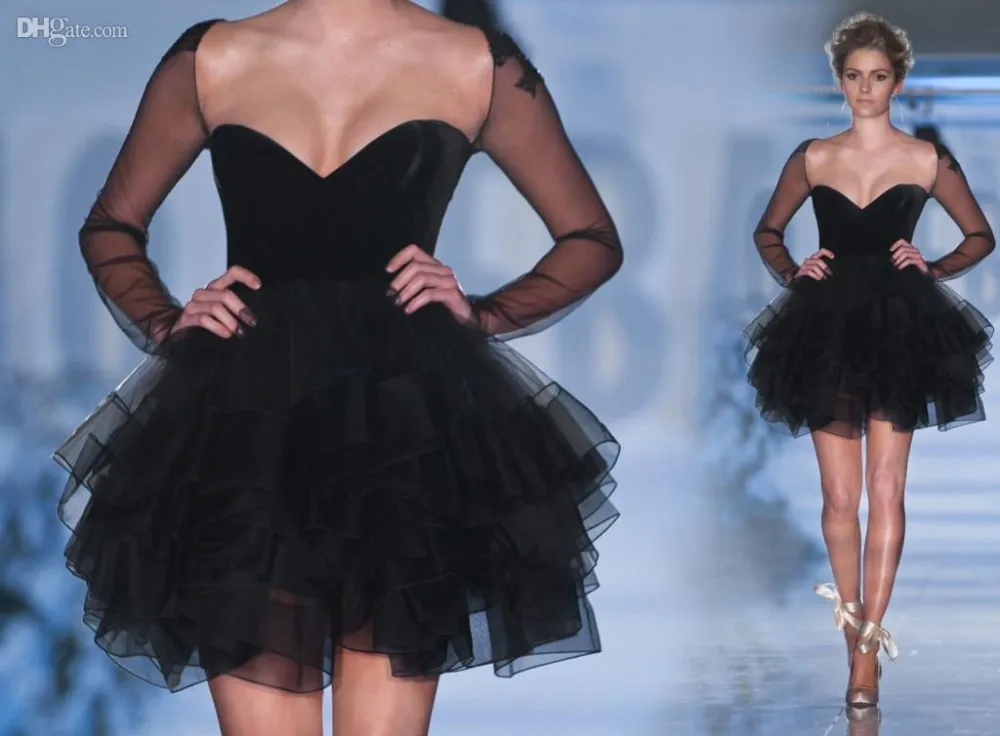 

Luxury Couture High Quality V Neck Cocktail Gowns Cocktail Dress Appliques Tiered Organza Cocktail Dresses 2015 vestido de festa