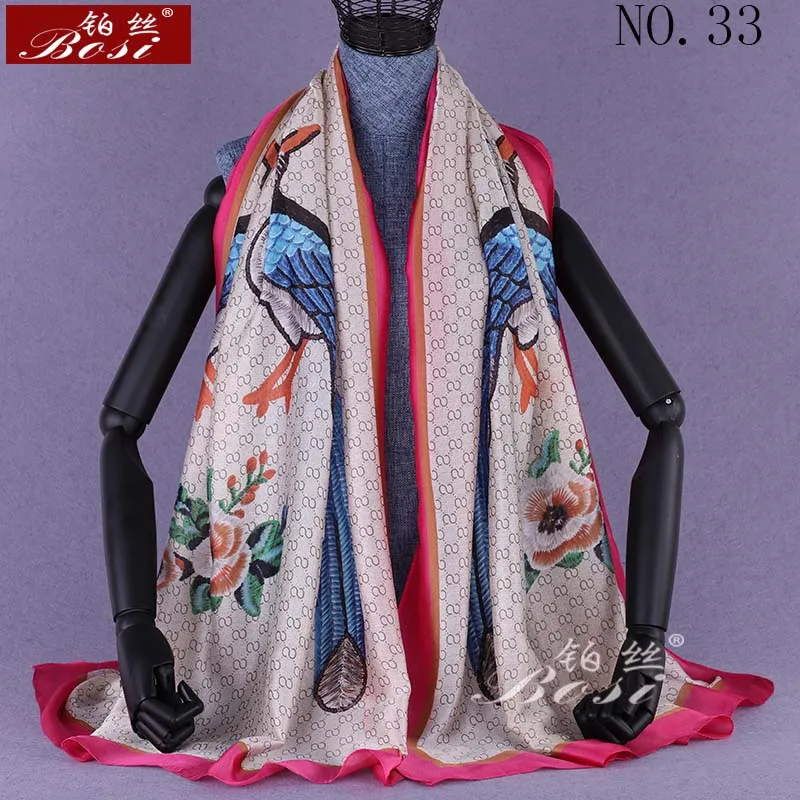 

Silk feel scarf winter scarves women scarfs large shawl plaid satin luxury brand autumn hijab gift for ladies oversize peacock 1