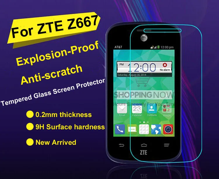 Высокое качество 9 H 2.5D Закаленное стекло Экран Протектор Фильм для ZTE Z667 С