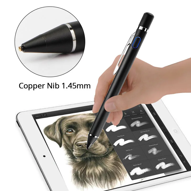 

Chargable Touch Pencil for iPhone X 7 8 Plus 6 6s Stylus Pen Compatible For Android IOS Capacitive Screen Touch Tablet For iPad
