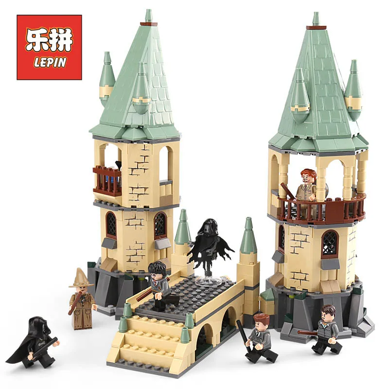 

Lepin Movie Blocks 16028 the Magic School Hogwarts Castle Set 4867 Model Building Kits Bricks Legoinglys Educational DIY Toys