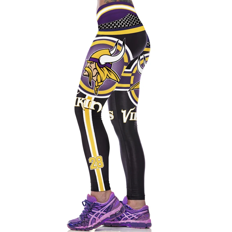 Women Sport Leggings 3D Printed American Football Trouser