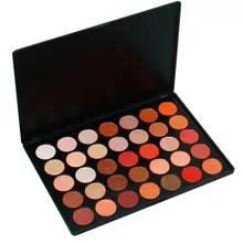 35 цветов, палитра теней для век, модные розовые персиковые тени для век, минеральный пигмент, пудра, водостойкие блестящие тени для век MOR016