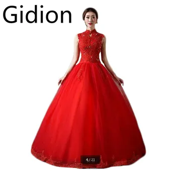 

Vestidos De Noiva ball gown 2017 wedding dress lace appliques sexy sheer back high neck bride gowns hot sale