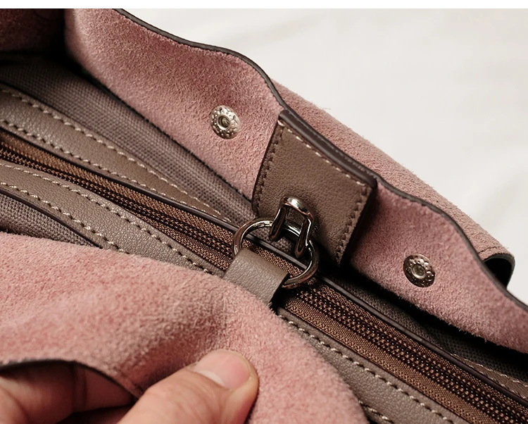WOONAM натуральная кожа сумка Женская мода Средний пояс с трапецией подробная сумка WB509