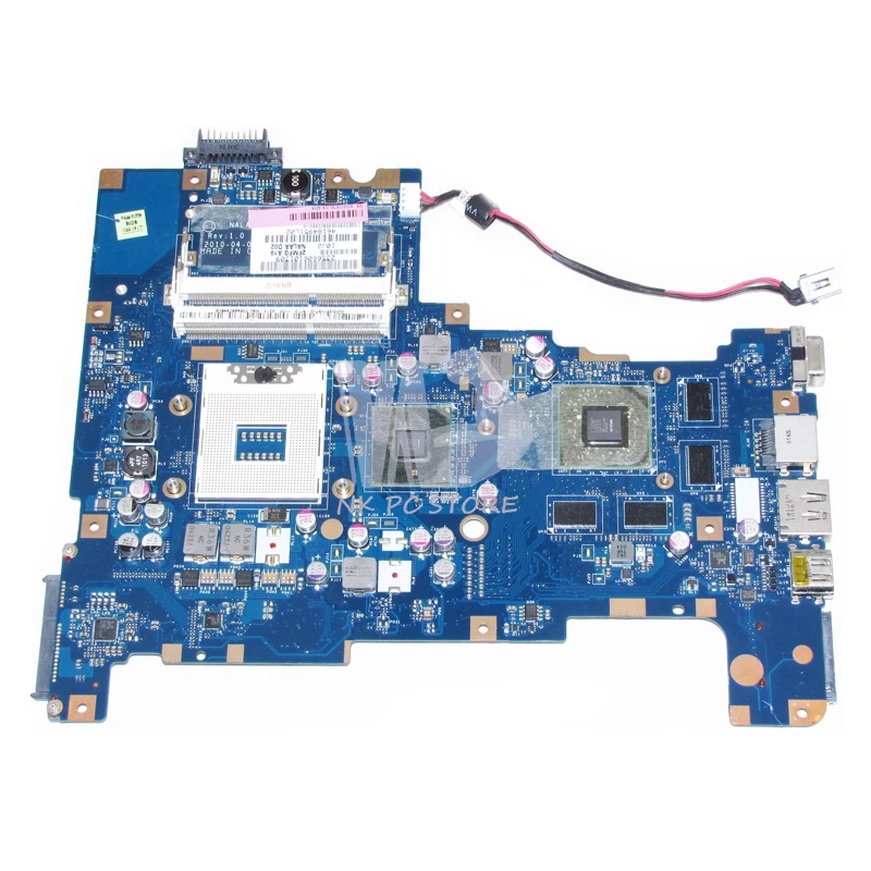 

NOKOTION K000103790 MAIN BOARD For Toshiba Satellite L670 L675 Laptop Motherboard NALAA LA-6042P HM55 Free CPU DDR3 HD5650M 1GB