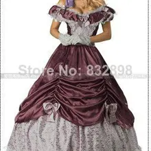 Лидер продаж Срок годности Природный колониальный гражданская война Scarlett/Southern Belle Лолита Косплэй бальное платье Платья для женщин