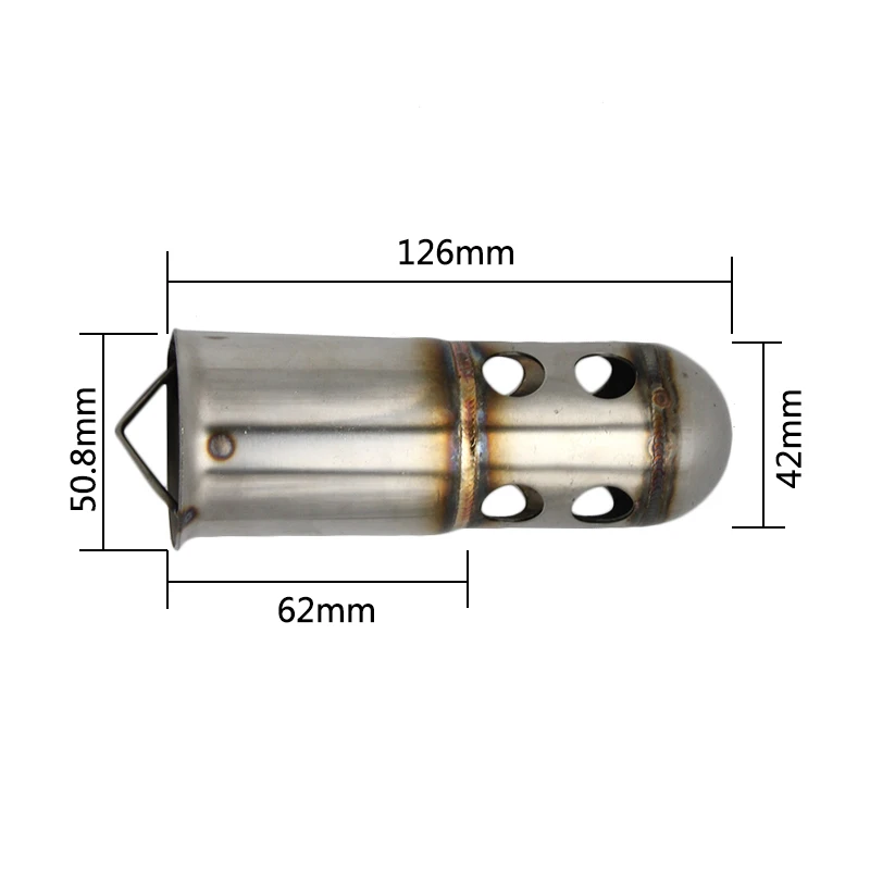 ZSDTRP 51 мм передний конец дБ убийца для мотоцикла Akrapovic глушитель дБ убийца катализатор глушитель шумоподавитель