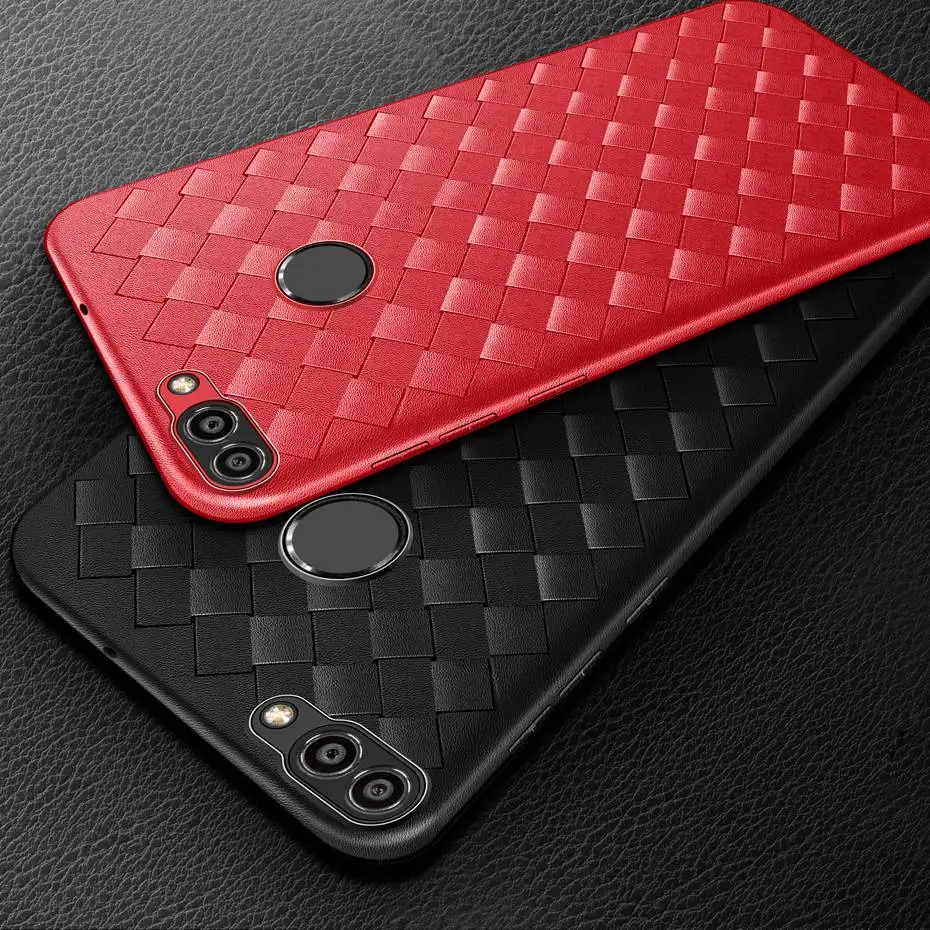 Чехол для Huawei P Smart тканый Мягкий силиконовый чехол-накладка чехол телефона 5 65