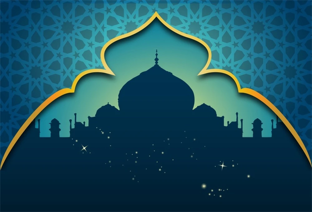 Leachco Kartun Masjid Eid Mubarak Senja Adegan Fotografi Latar Belakang Disesuaikan Latar Belakang Fotografi Untuk Foto Studio Background Aliexpress