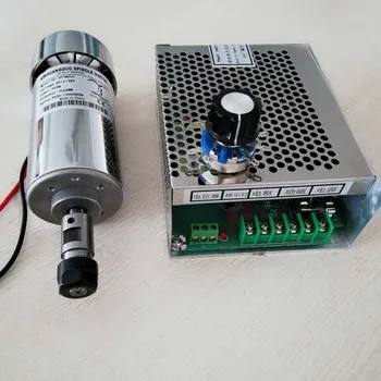 

CNC Spindle 300W Air Cooled Spindle Kit,0.3KW Motor Spindle with Power Supply Speed Governor For DIY