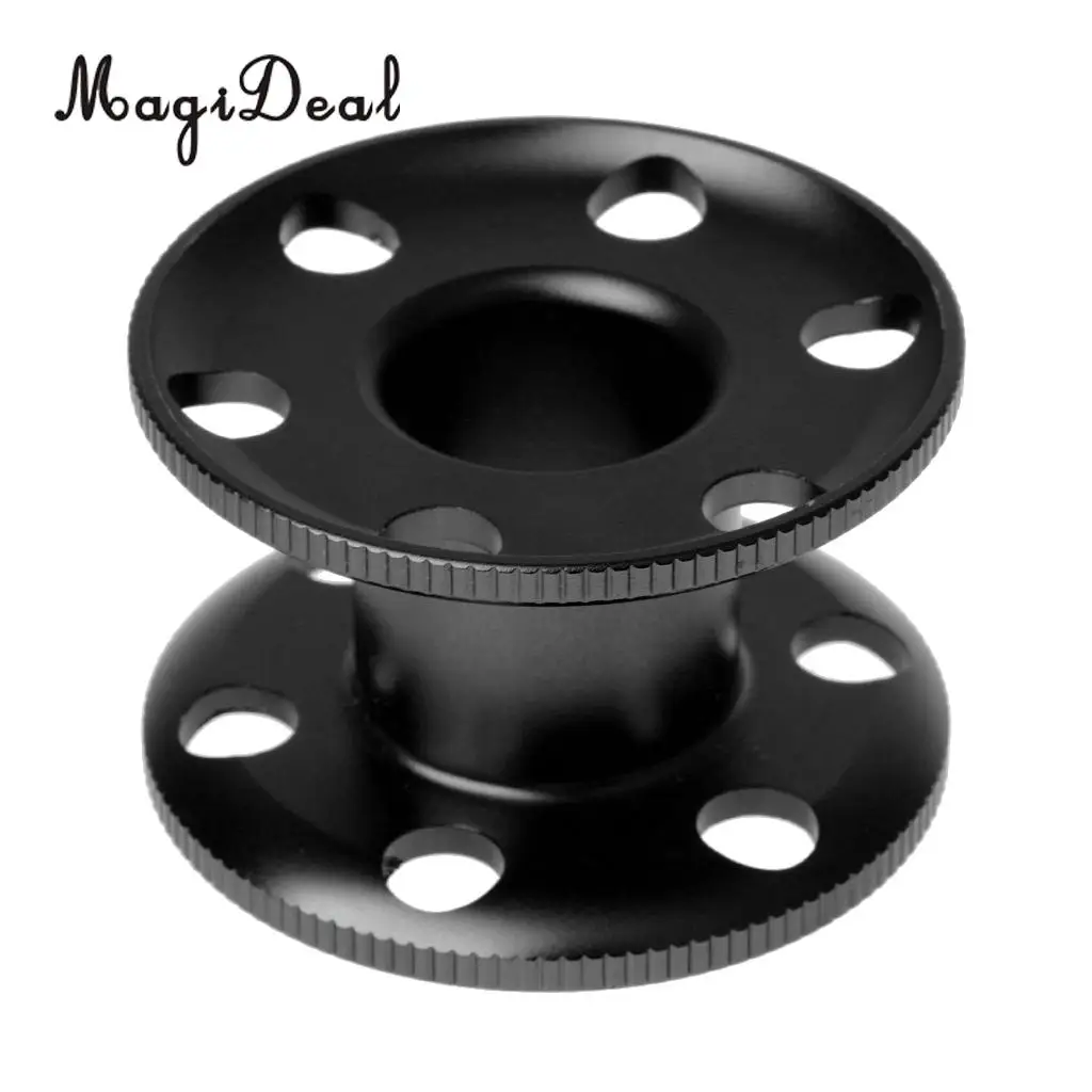 MagiDeal Durable Aluminum Scuba Diving Finger Spool Dive Reel Snorkeling Guide Line Spool for Water Sports Snorkeling Accessory