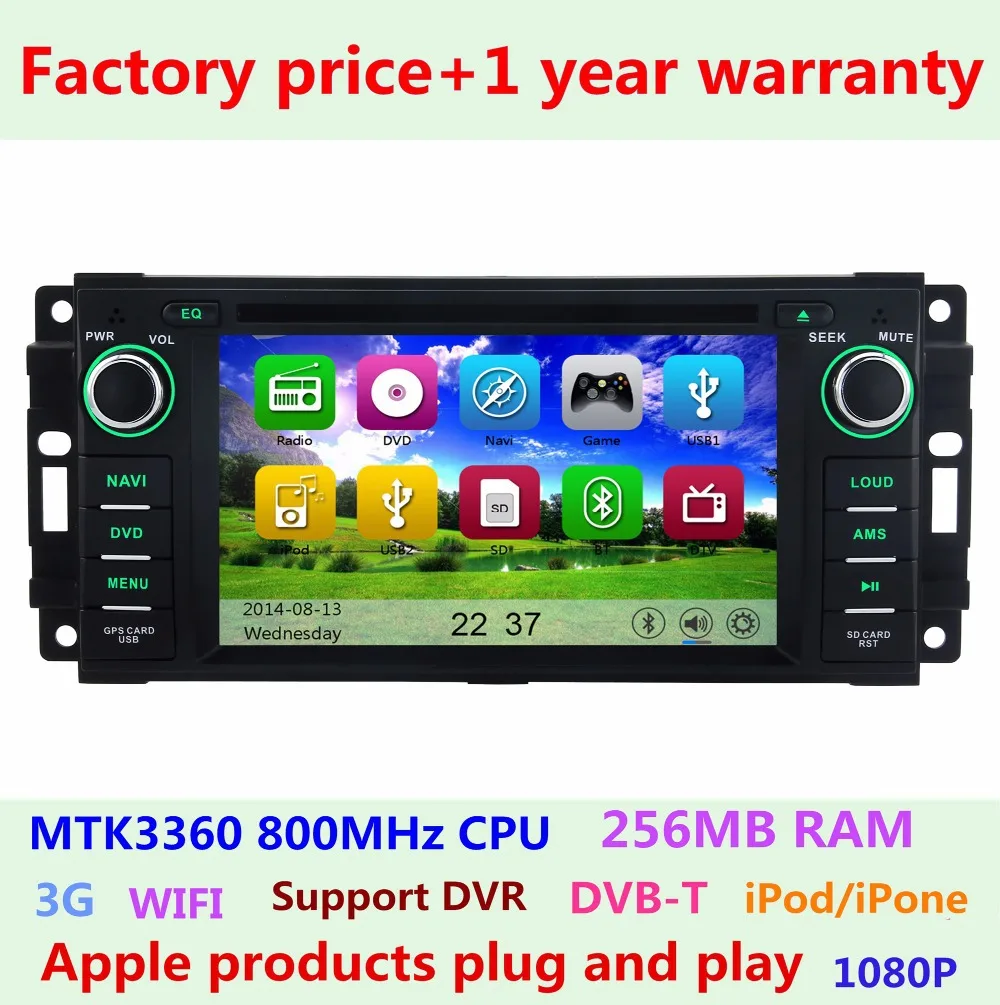 

Touch Screen Car DVD Player GPS Navigation System For Chrysler Sebring 300C Cirrus DODGE RAM 1500 2500 3500 3G WIFI Radio Stereo