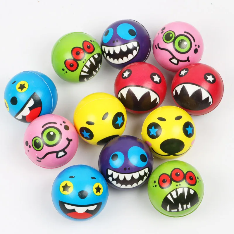 

Toy Antistress Squishy Fun Emoji Face Squeeze Stress Ball Relax Emotional Exercise Stress Balls Toys for Children 12pcs 7.6cm