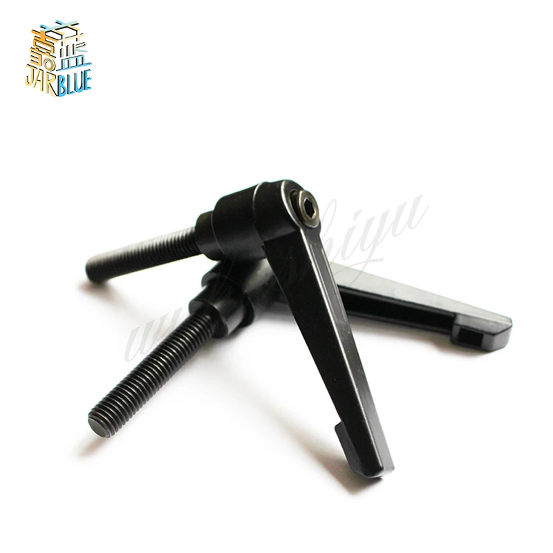 10 pcs Machinery M8 x 40mm Threaded Knob Adjustable Handle Clamping Lever
