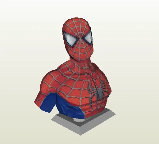 Фильм версия Человека-паука бюст 1: 1 бутик украшения(высота 60 см)-3d бумажная модель