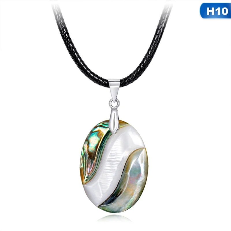 Новозеландское ожерелье-чокер из натуральной раковины абалона для женщин, подвески, подарок, макси воротник, модное ювелирное изделие - Окраска металла: 10