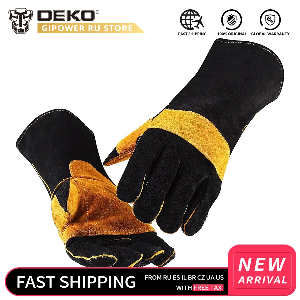 Кожаные сварочные перчатки DEKO 15 дюймов для