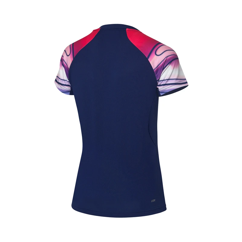 Женская футболка для бадминтона Li Ning топ соревнований полиэстер спандекс на