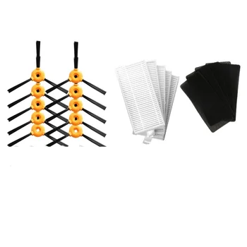 

20pcs / lot 10* Side Brush +5 * HEPA Filter +5 * Sponge filter for CONGA EXCELLENCE 990 5040 Eufy Robot Vacuum Cleaner Parts