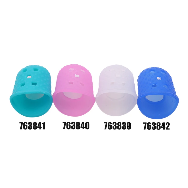 15Pcs Silicone Finger sleeve Slip Anti-scalding Needle Flip Book Money Playing Piano Thimble Tip Hollowed Out Breathable Freely