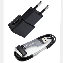 USB зарядное устройство адаптер питания+ кабель для передачи данных зарядный кабель синхронизации для samsung Galaxy tab 2 P1000 P7500 P5100 P3100 N8000 7,0