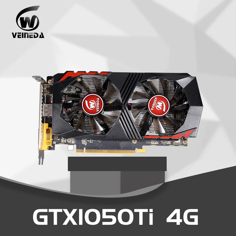 

VEINEDA Video Card for Computer Graphic Card PCI-E GTX1050Ti GPU 4GB 128Bit DDR5 for nVIDIA Geforce Hdmi Dvi Game