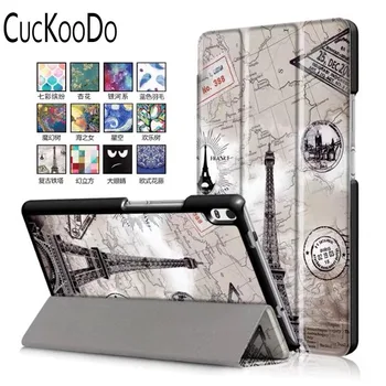 

CucKooDo Ultra Slim Lightweight Smart Shell Standing Cover with Auto Wake / Sleep for Lenovo Tab 4 8 Plus Tablet 2017 Release