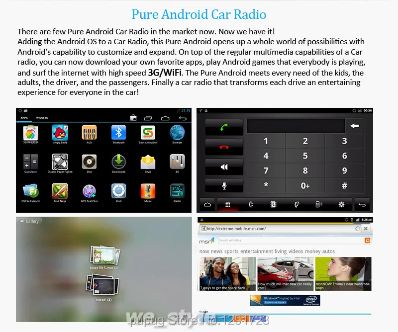 Perfect Android 5.1 Quad Core Car Auto Radio Stereo 2Din In Dash Head Unit GPS Navigation Radio Phone Link Bluetooth SWC USB SD WIFI AUX 8