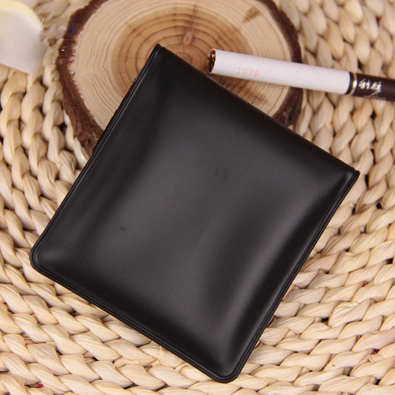 Portable Ashtray Bag Slim PVC Body in Black Ashtray Shop