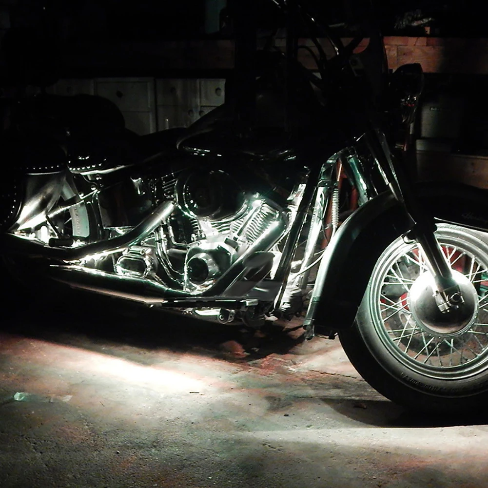 Светодиодный мотоциклетные Атмосфера свет мотоциклетные светодиодный шасси свет декоративные лампы с удаленным Управление для Harley Honda
