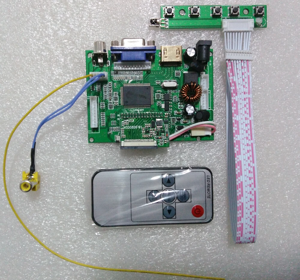 CARPC 7 &quot8&quot LCD высокой яркости HSD070IFW1 HSD080IFW1 выделенная плата драйвера HSD090IFW1