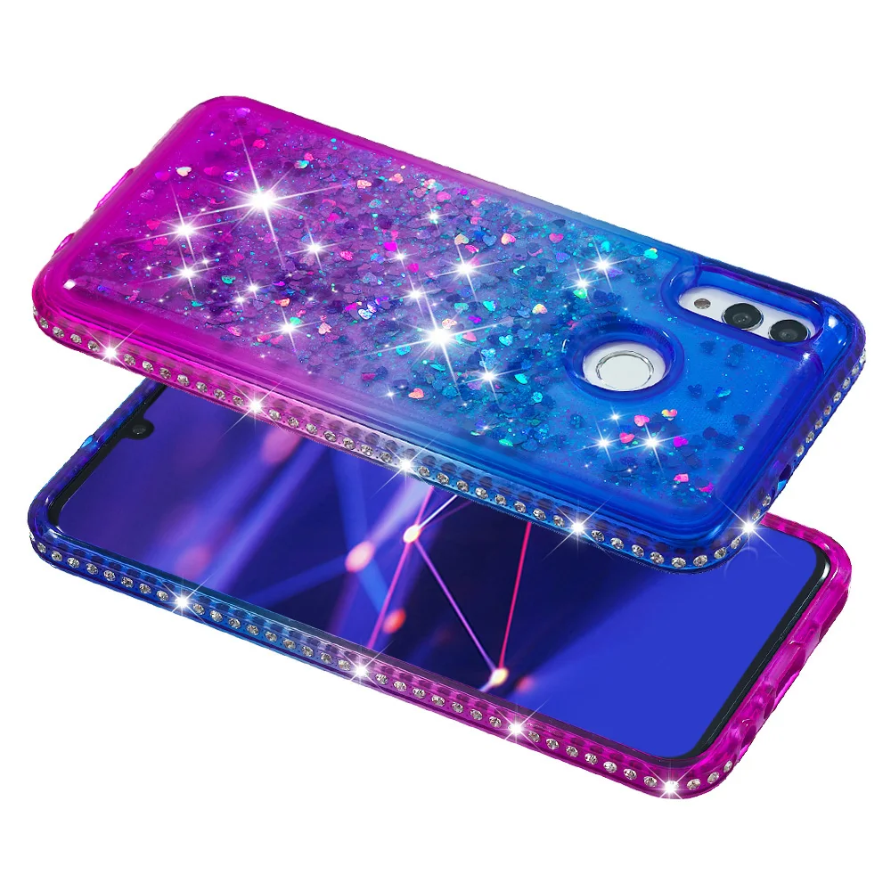 Diamond Glitter Case For Huawei P Smart Plus 2019 Gradient Bling Quicksand Soft Silicone Case for Huawei Honor 10 Lite Cover (16)